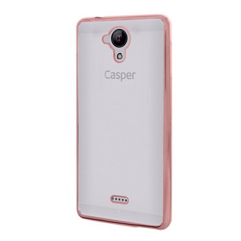 Microsonic Casper Via E1 Kılıf Skyfall Transparent Clear Rose Gold