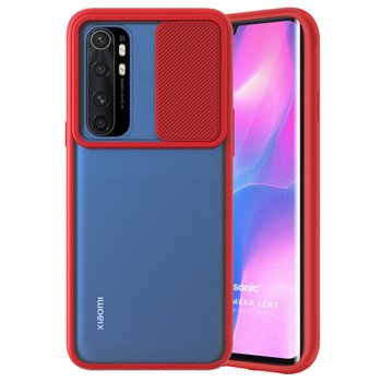 Microsonic Xiaomi Mi Note 10 Lite Kılıf Slide Camera Lens Protection Kırmızı