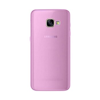 CaseUp Samsung Galaxy A7 2017 Kılıf Transparent Soft Pembe