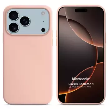 Microsonic Apple iPhone 17 Pro Kılıf Liquid Lansman Silikon Kum Pembesi