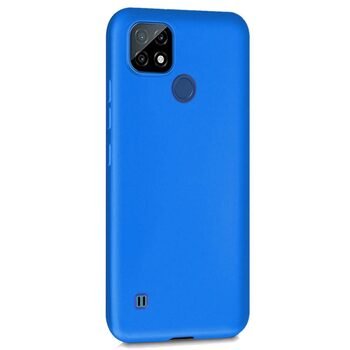 Microsonic Realme C21 Kılıf Matte Silicone Mavi