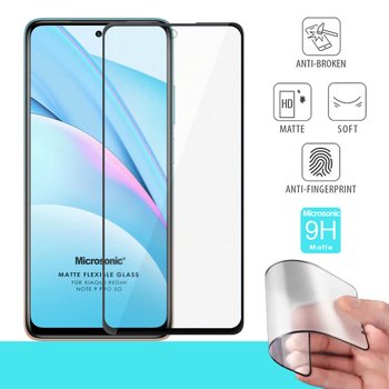 Microsonic Xiaomi Redmi Note 9 Pro 5G Matte Flexible Ekran Koruyucu Siyah