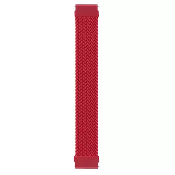 Microsonic Xiaomi Watch S3 Kordon, (Medium Size, 155mm) Braided Solo Loop Band Kırmızı