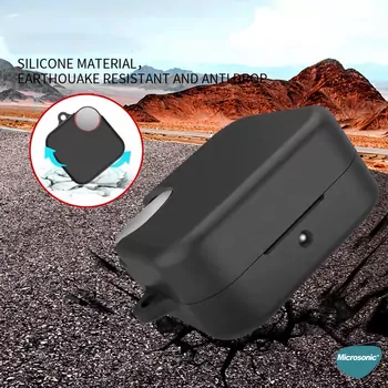Microsonic Nothing CMF Buds Pro 2 Kılıf Askılı Mat Silikon Siyah