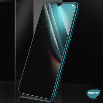 Microsonic Xiaomi Redmi 9T Invisible Privacy Kavisli Ekran Koruyucu Siyah