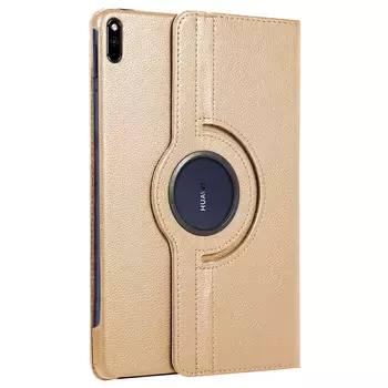 Microsonic Huawei MatePad Pro 10.8'' Kılıf 360 Rotating Stand Deri Gold