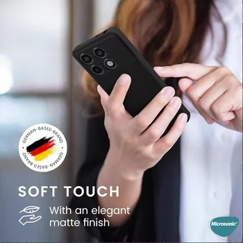Microsonic Matte Silicone TECNO Spark 30 Pro Kılıf Siyah