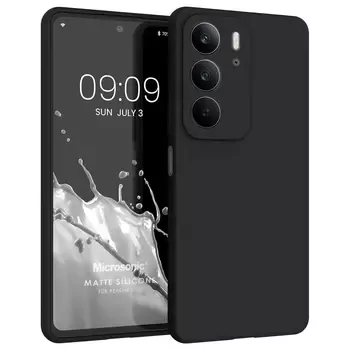 Microsonic Matte Silicone Realme C75 Kılıf Siyah