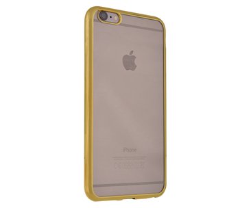 CaseUp Apple iPhone 6S Plus Lazer Kesim Silikon Kılıf Gold