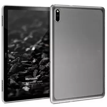 Microsonic Huawei MatePad 10.4'' Kılıf Transparent Soft Beyaz