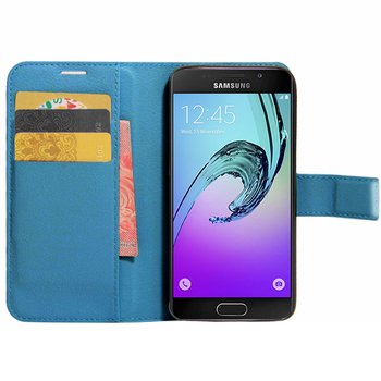 Microsonic Samsung Galaxy A3 2016 Cüzdanlı Deri Kılıf Turkuaz