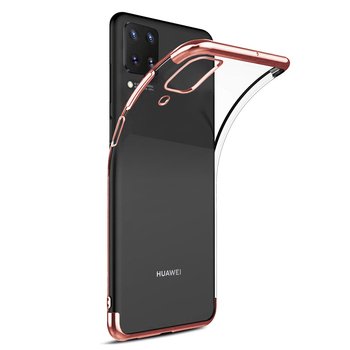 Microsonic Huawei P40 Lite Kılıf Skyfall Transparent Clear Rose Gold