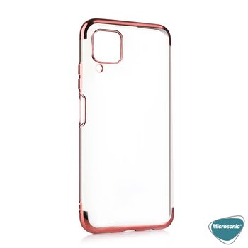 Microsonic Huawei P40 Lite Kılıf Skyfall Transparent Clear Rose Gold