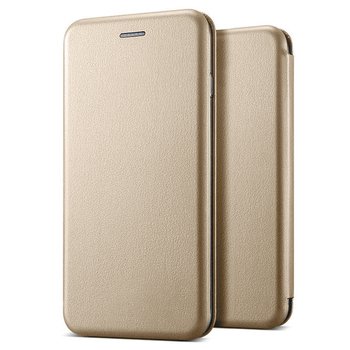 Microsonic Lenovo Vibe K5 Klııf Slim Leather Design Flip Cover Gold