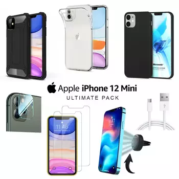 Microsonic Apple iPhone 12 Mini Kılıf & Aksesuar Seti