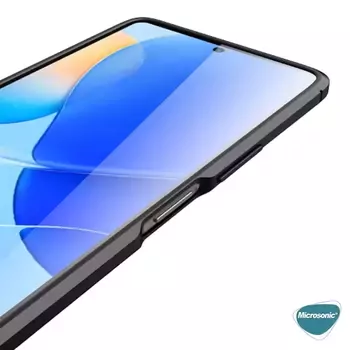 Microsonic Huawei Nova 9 SE Kılıf Deri Dokulu Silikon Siyah