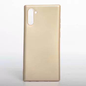 Microsonic Matte Silicone Samsung Galaxy Note 10 Kılıf Gold