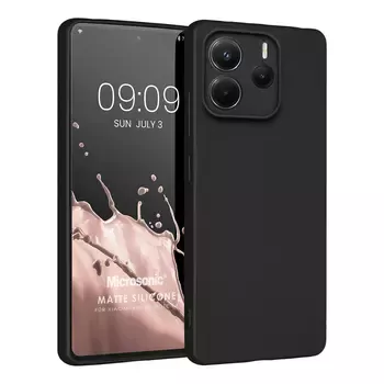 Microsonic Matte Silicone Xiaomi Redmi Note 14 5G Kılıf Siyah