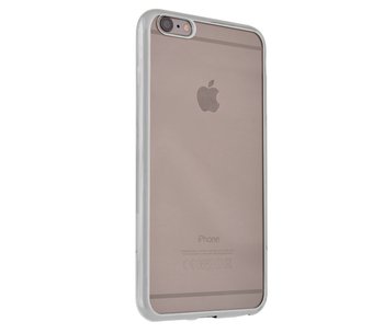 CaseUp Apple iPhone 6 Plus Lazer Kesim Silikon Kılıf Gümüş