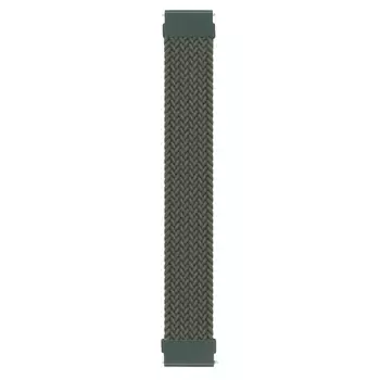 Microsonic Haylou RS4 Plus Kordon, (Large Size, 165mm) Braided Solo Loop Band Koyu Yeşil