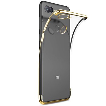 Microsonic Xiaomi Mi 8 Lite Kılıf Skyfall Transparent Clear Gold