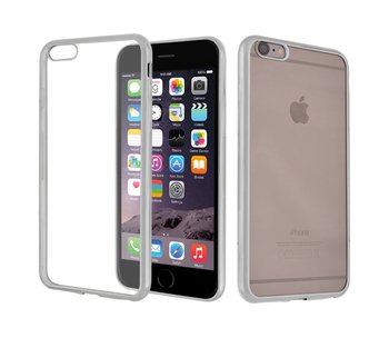 CaseUp Apple iPhone 6 Lazer Kesim Silikon Kılıf Gümüş