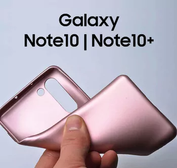 Microsonic Matte Silicone Samsung Galaxy Note 10 Kılıf Kırmızı