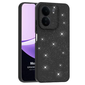 Microsonic Xiaomi Poco C65 Kılıf Grand Stardust Siyah