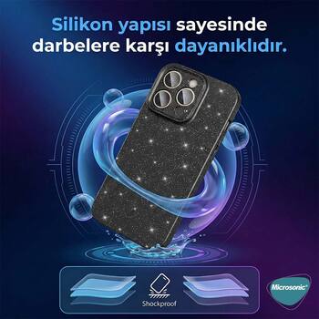 Microsonic Xiaomi Poco C65 Kılıf Grand Stardust Siyah