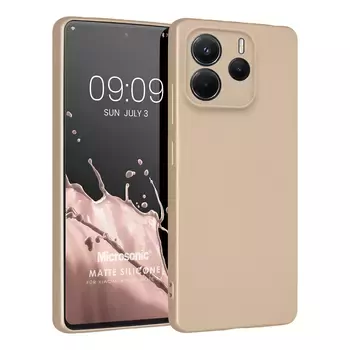 Microsonic Matte Silicone Xiaomi Redmi Note 14 5G Kılıf Gold
