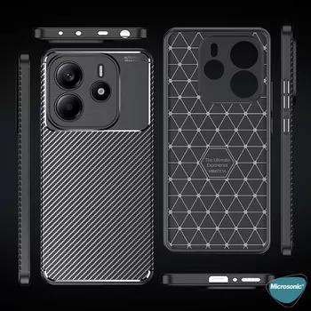 Microsonic Xiaomi Redmi Note 14 4G Kılıf Legion Series Siyah