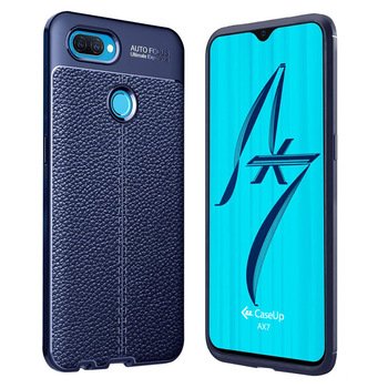 CaseUp Oppo AX7 Kılıf Niss Silikon Lacivert