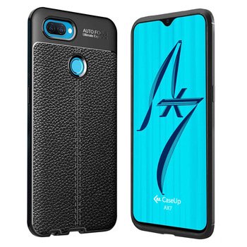 CaseUp Oppo AX7 Kılıf Niss Silikon Siyah