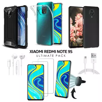 Microsonic Xiaomi Redmi Note 9S Kılıf & Aksesuar Seti