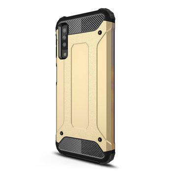 Microsonic Samsung Galaxy A7 2018 Kılıf Rugged Armor Gold