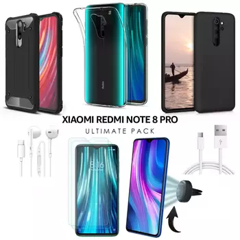 Microsonic Xiaomi Redmi Note 8 Pro Kılıf & Aksesuar Seti