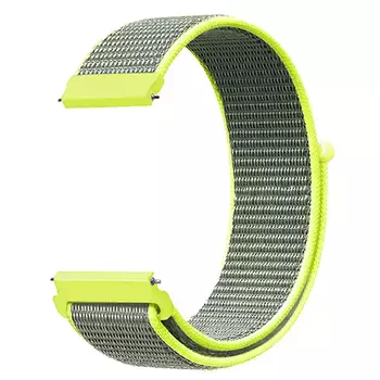 Microsonic Amazfit Balance Hasırlı Kordon Woven Sport Loop Sarı