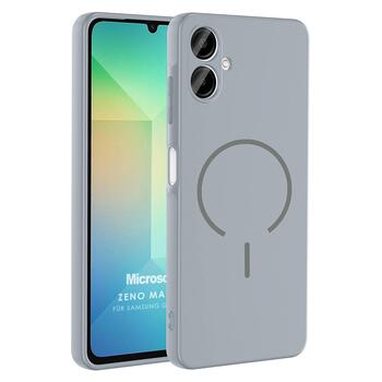 Microsonic Samsung Galaxy A07 Kılıf Zeno MagSafe Gri