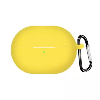 Microsonic Huawei FreeBuds Pro 4 Kılıf Askılı Mat Silikon Sarı