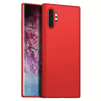 Microsonic Matte Silicone Samsung Galaxy Note 10 Plus Kılıf Kırmızı