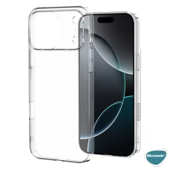 Microsonic Apple iPhone 17 Pro Kılıf Transparent Soft Şeffaf