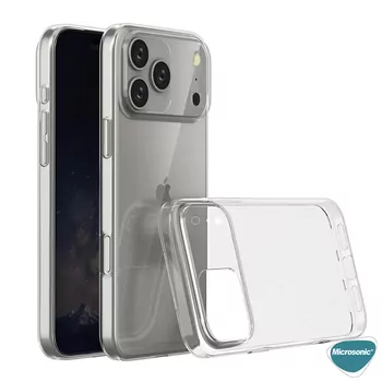 Microsonic Apple iPhone 17 Pro Kılıf Transparent Soft Şeffaf