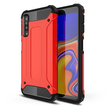 Microsonic Samsung Galaxy A7 2018 Kılıf Rugged Armor Kırmızı