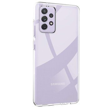 Microsonic Samsung Galaxy A72  Kılıf Transparent Soft Beyaz