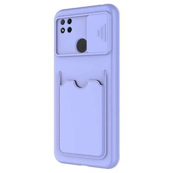 Microsonic Xiaomi Redmi 9C Kılıf Inside Card Slot Lila