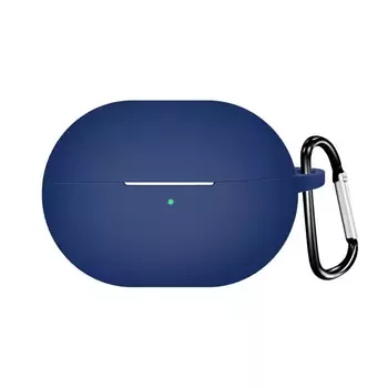 Microsonic Huawei FreeBuds Pro 4 Kılıf Askılı Mat Silikon Lacivert