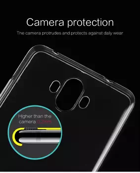 Microsonic Huawei Mate 10 Pro Kılıf Transparent Soft Beyaz