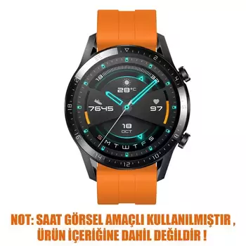 Microsonic Samsung Galaxy Watch 5 Pro 45mm Kordon, Silicone RapidBands Turuncu