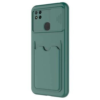 Microsonic Xiaomi Redmi 9C Kılıf Inside Card Slot Koyu Yeşil