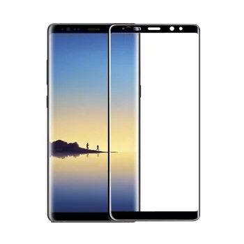 Microsonic Samsung Galaxy Note 8 3D Kavisli Temperli Cam Full Ekran koruyucu Kırılmaz Film Siyah